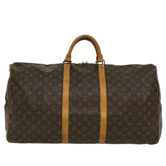 LOUIS VUITTON Monogram Keepall 60 Boston Bag M41422 LV 32952