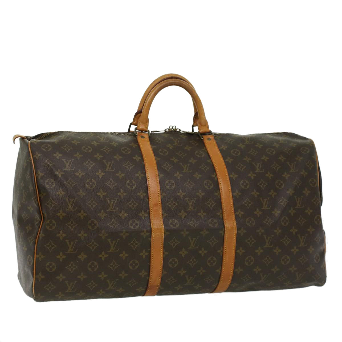 LOUIS VUITTON Monogram Keepall 60 Boston Bag M41422 LV 32953