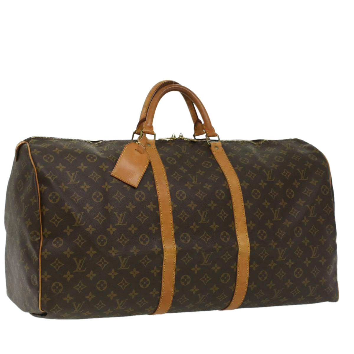 LOUIS VUITTON Monogram Keepall 60 Boston Bag M41422 LV 32957