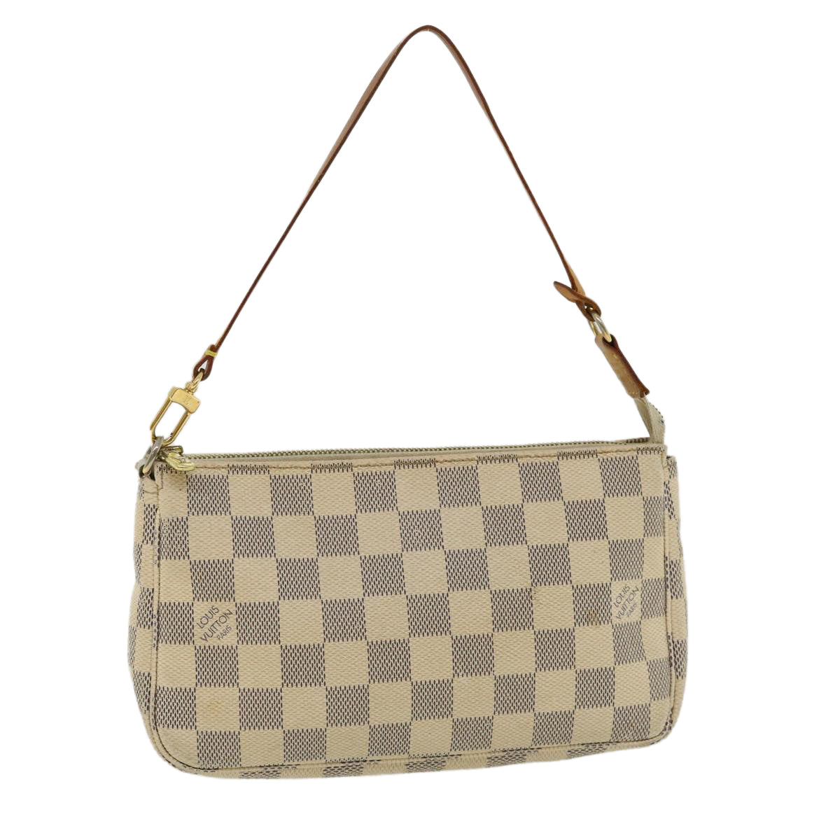 LOUIS VUITTON Damier Azur Pochette Accessoires Pouch N41207 LV 32967