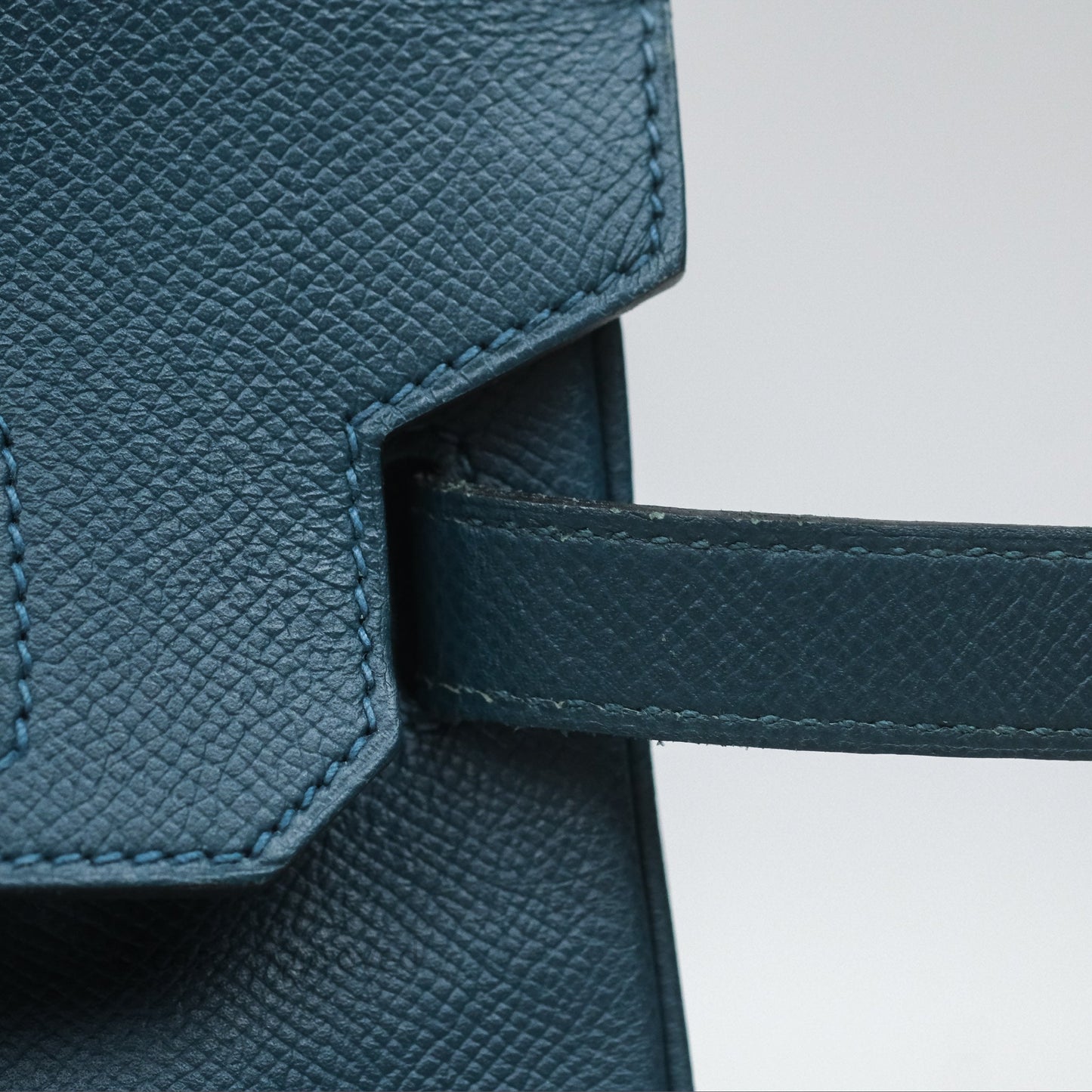 Hermès Birkin 30 Retourne Bleu de Prusse 7P Epsom Gold Hardware