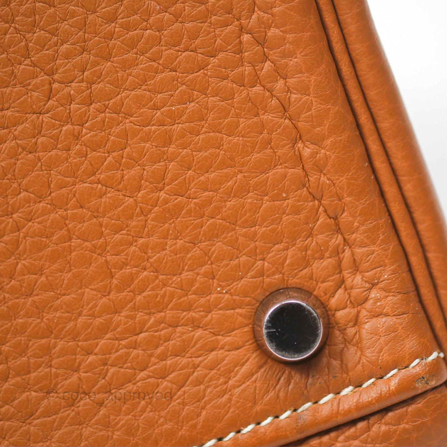 Hermès Kelly 32 Retourne Gold Togo Palladium Hardware