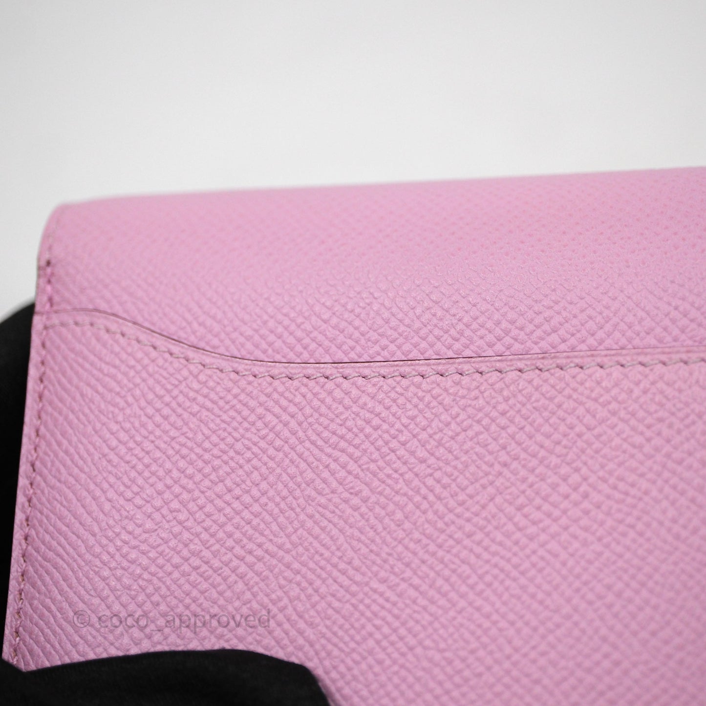 Hermès Constance To Go Wallet Mauve Sylvestre X9 Epsom Palladium hardware