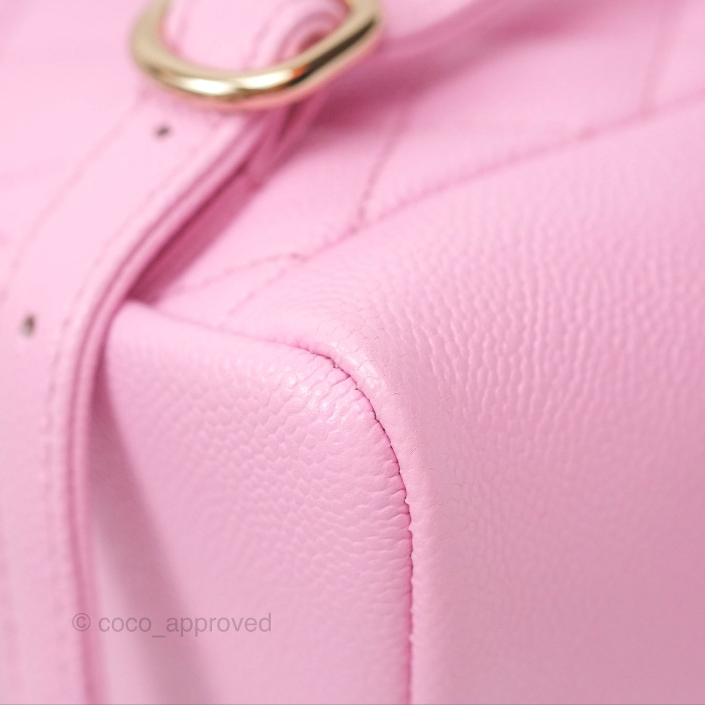 Chanel Mini Duma Backpack Pink Caviar Gold Hardware 23P