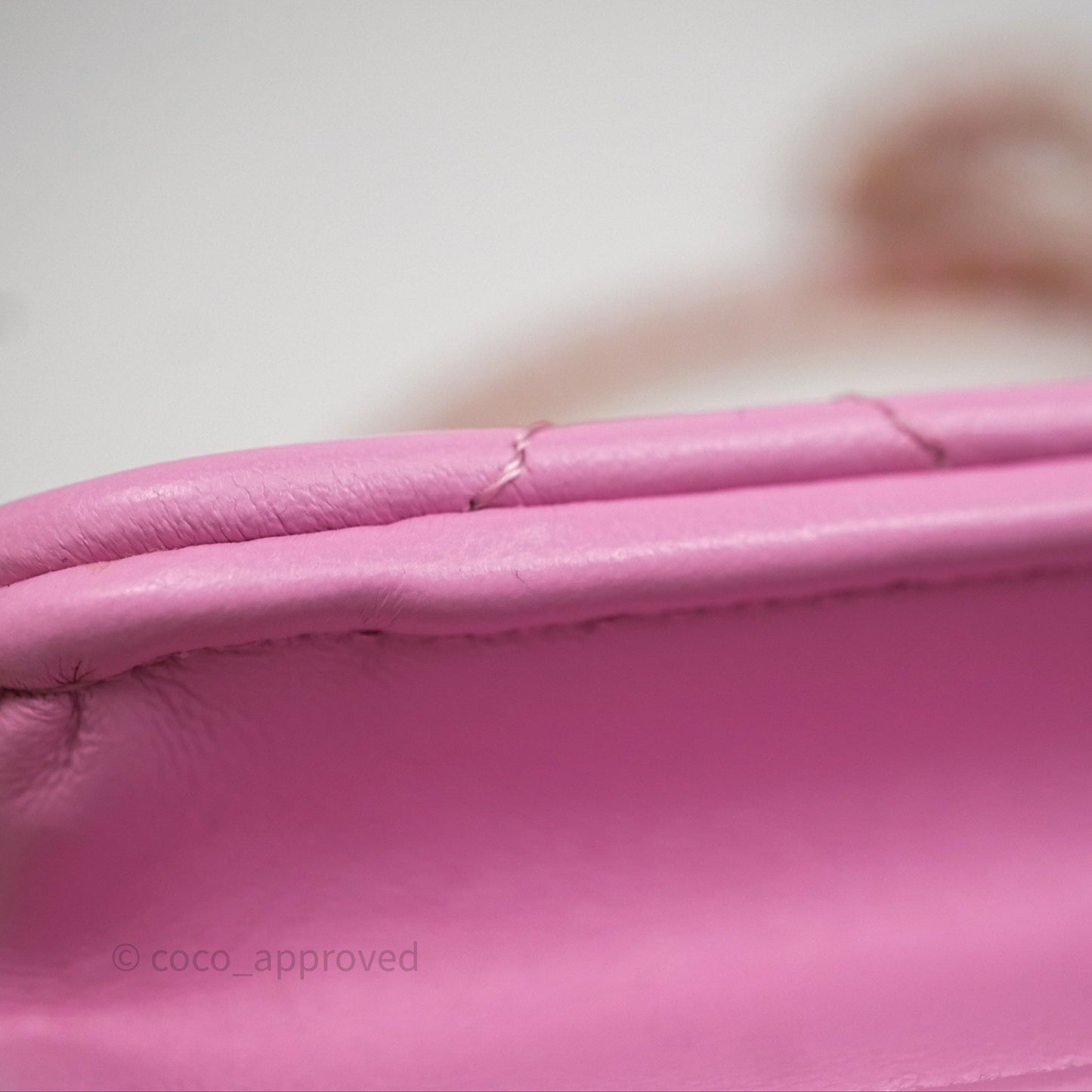 Chanel CC Chain Wallet On Chain WOC Pink Lambskin Aged Gold Hardware
