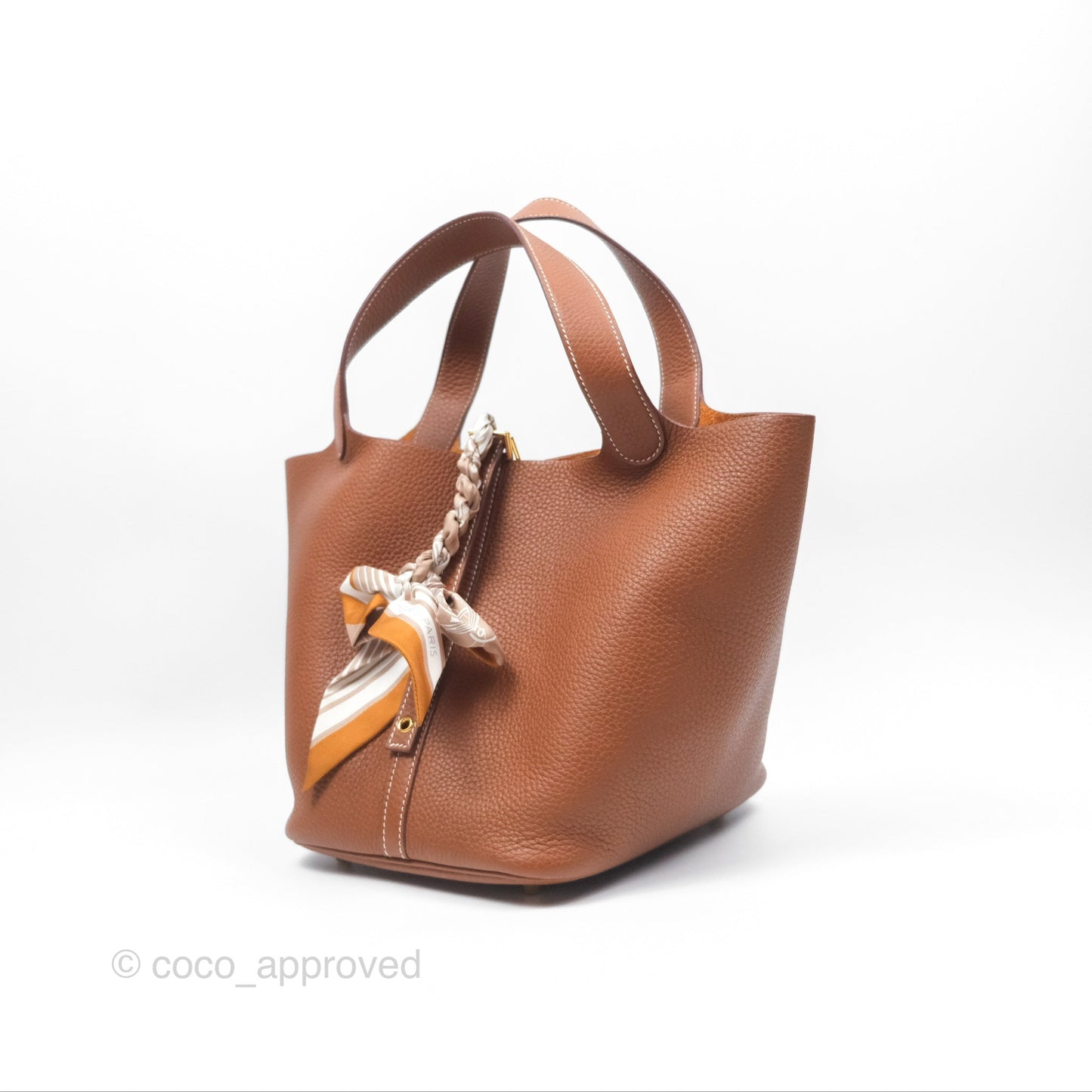 Hermès Picotin Lock 22 Gold 37 Clemence Gold Hardware