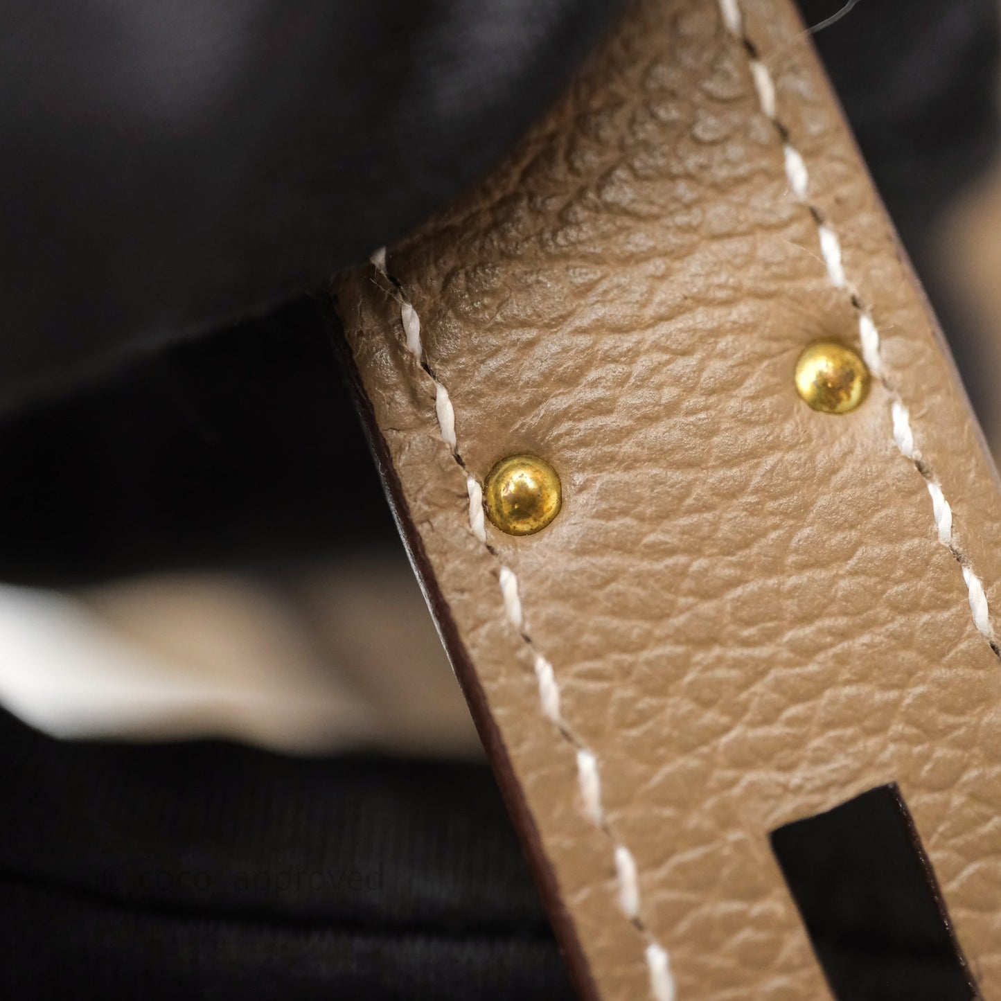 Hermès Mini Jypsiere Etoupe 18 Evercolor Gold Hardware