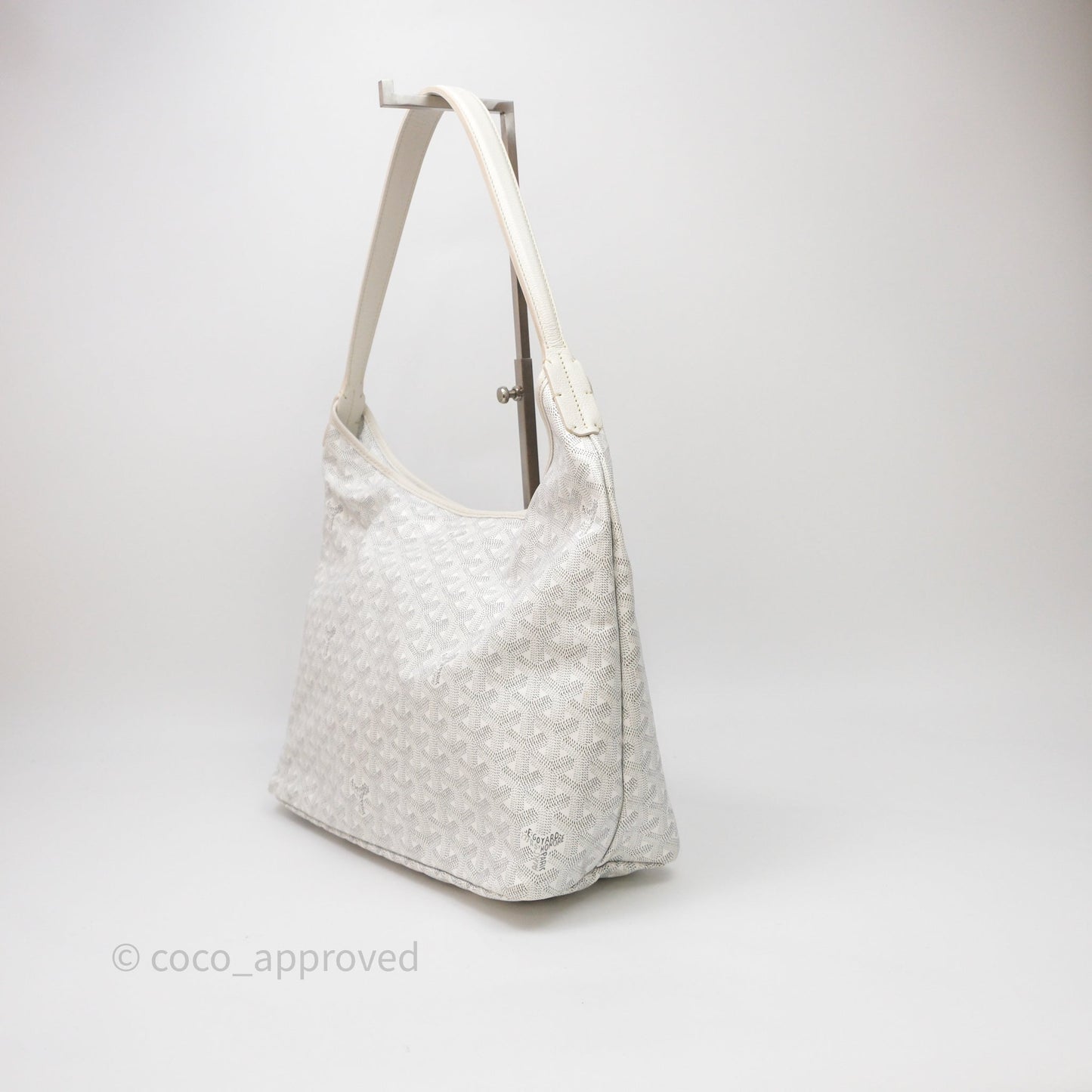 Goyard Bohème Hobo Bag PM White Goyardine Canvas