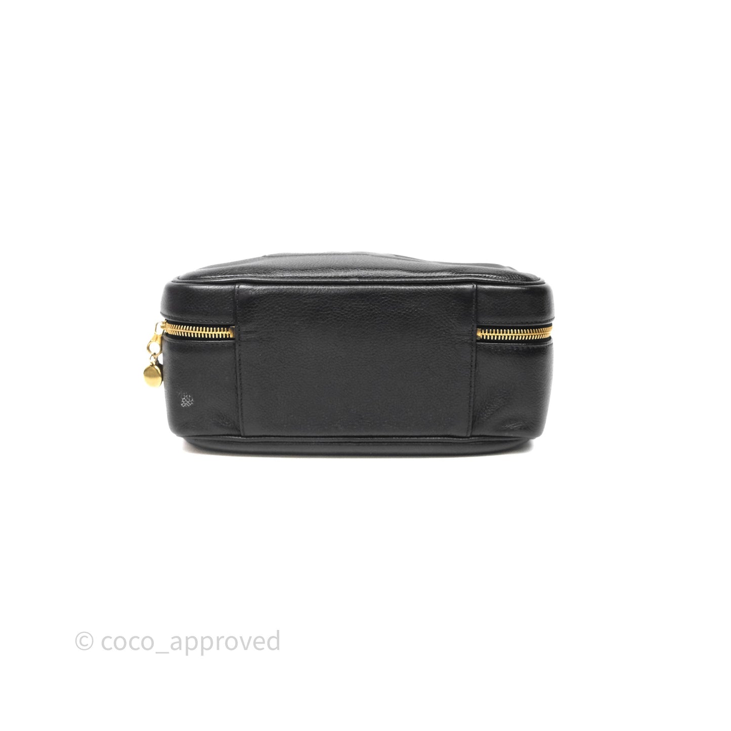 Chanel Vintage Timeless Vanity Case Caviar 24K Gold Hardware