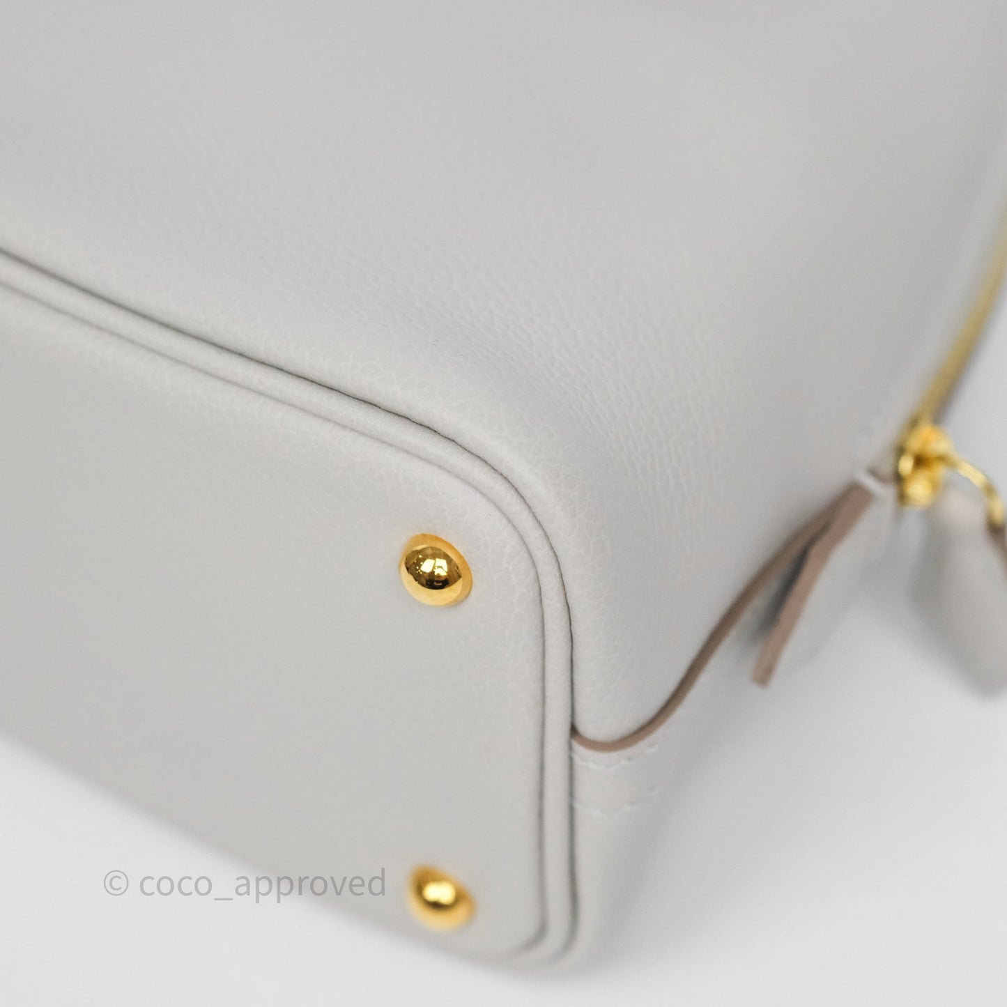 Hermès Bolide Mini 1923 Gris Perle 80 Evercolor Gold Hardware