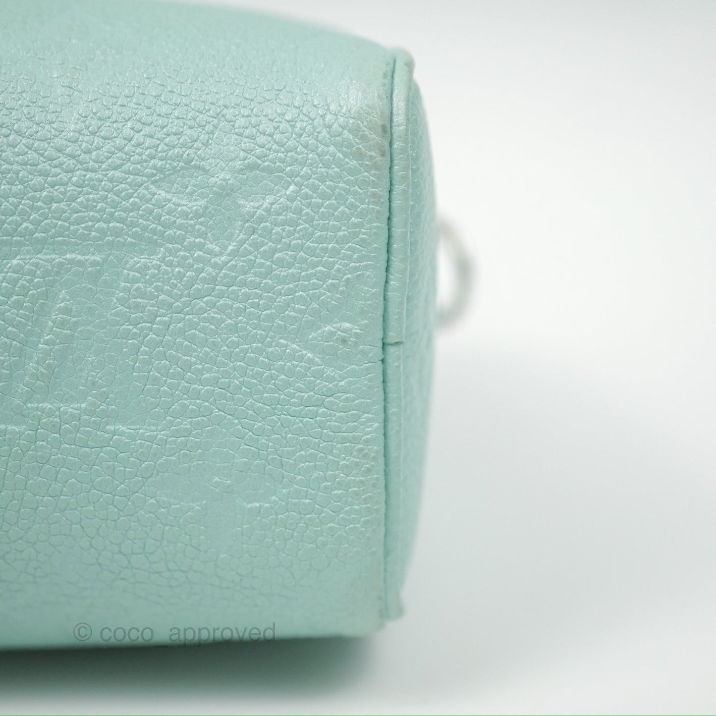 Louis Vuitton Nano Speedy Monogram Empreinte Pearly Lagoon Blue