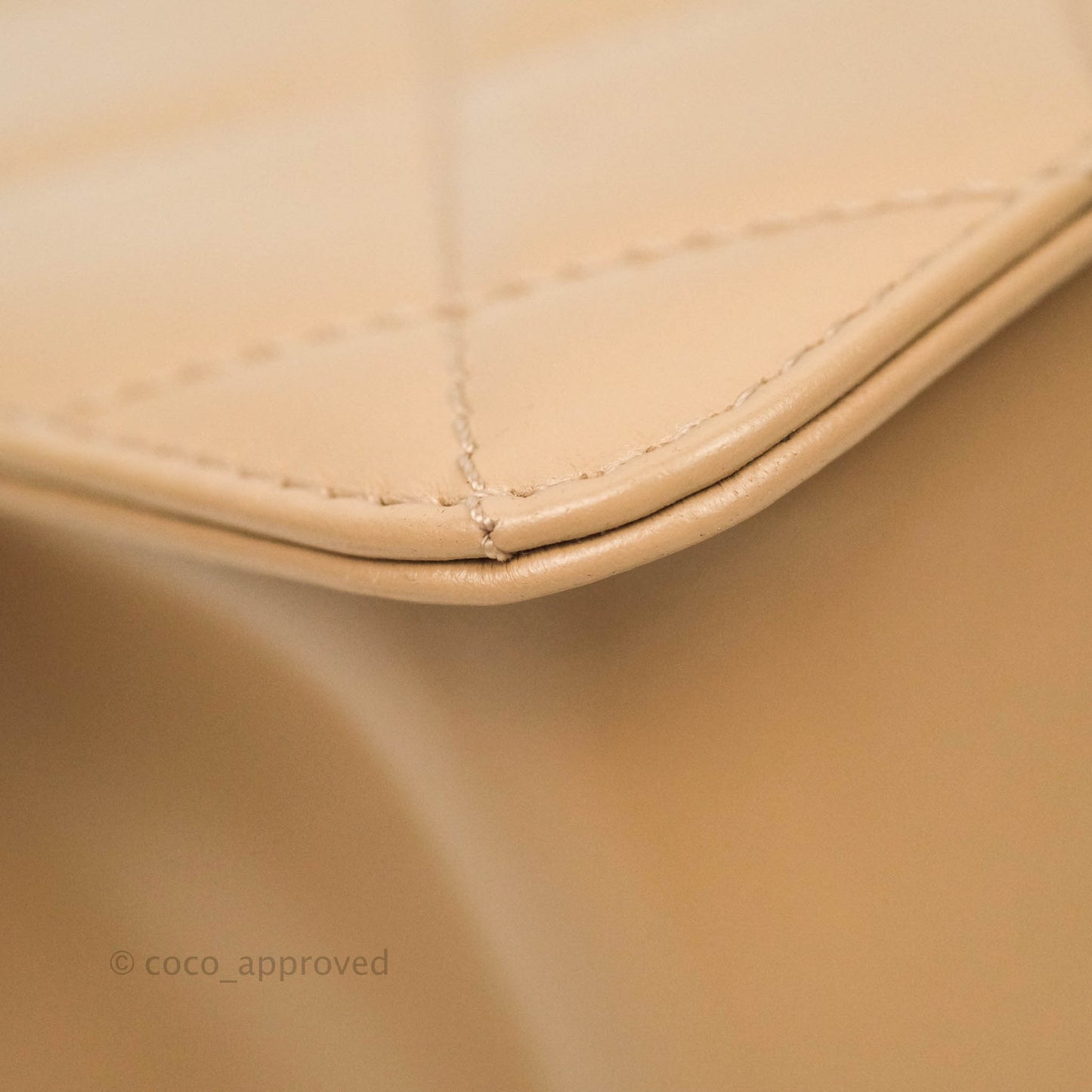 Chanel Quilted Mini Perfect Fit Adjustable Beige Calfskin Gold Hardware 21A