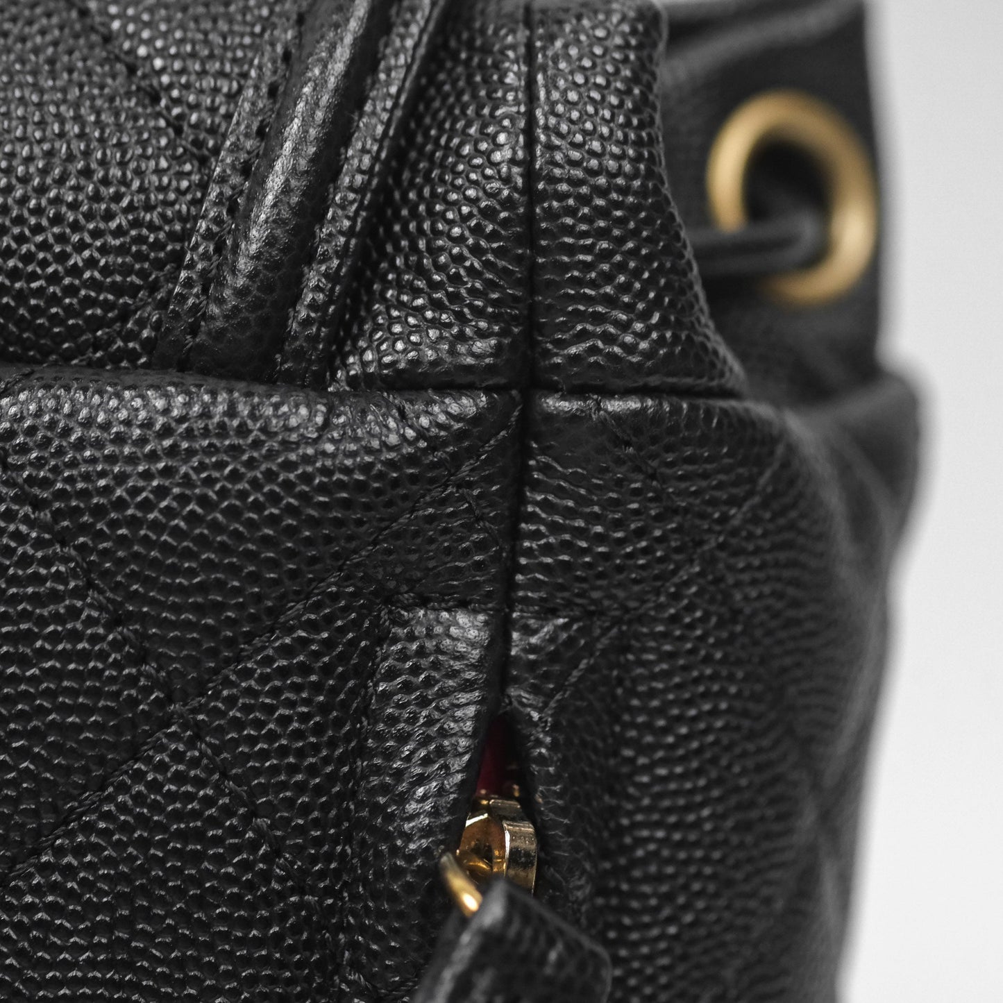 Chanel Small Quilted Filigree Backpack Black Caviar Aged Gold Hardware