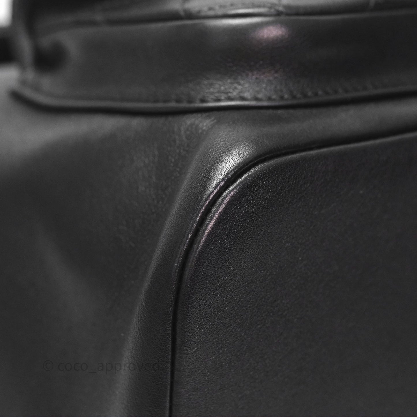 Chanel Quilted Large Duma Drawstring Backpack Black Calfskin