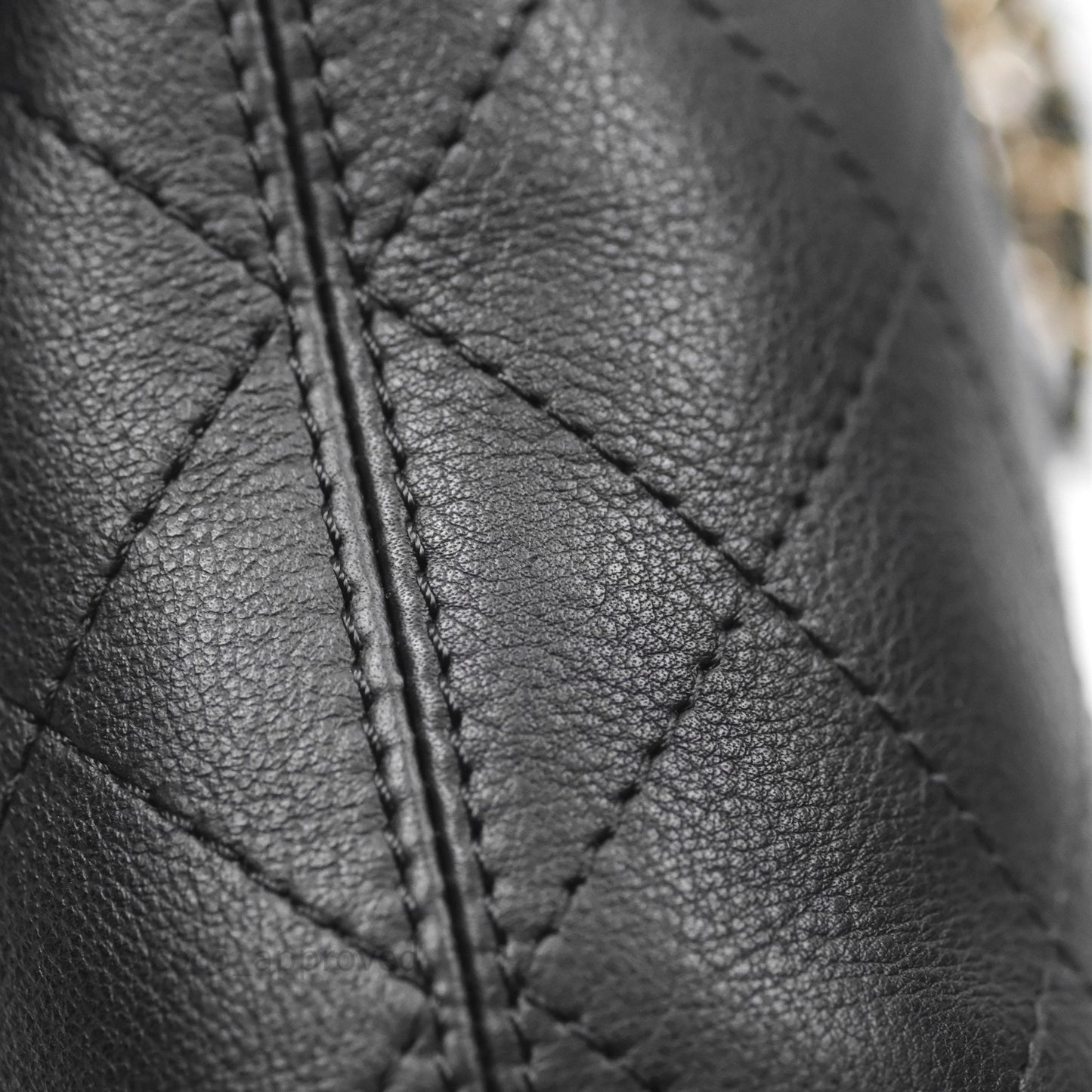 Chanel Quilted Drawstring Bucket Bag Black Calfskin Gold Hardware