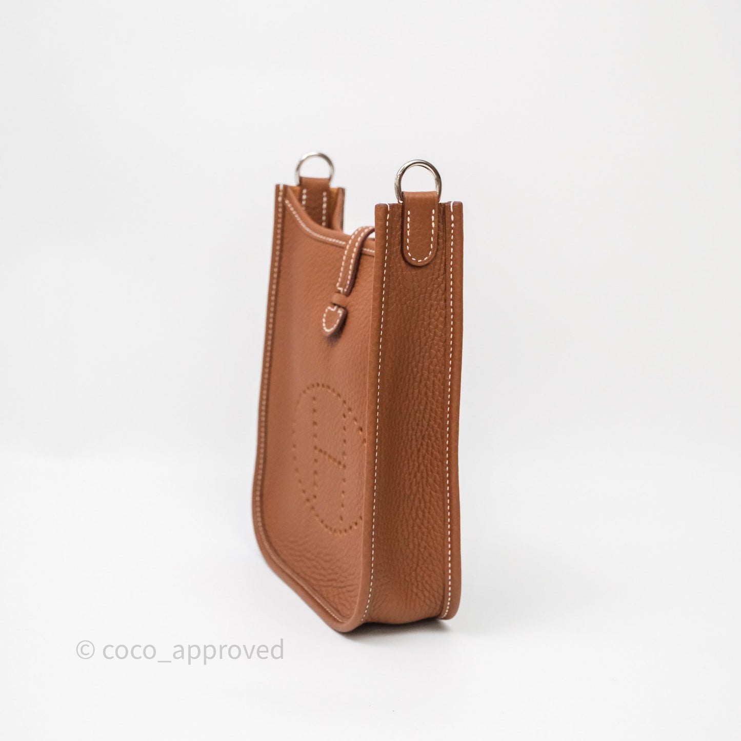 Hermès Mini Evelyne 16 Gold Clemence Gold Hardware