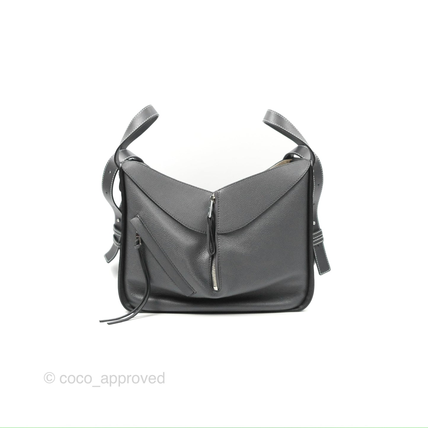 Loewe Hammock Small Asphalt Grey Shoulder Bag