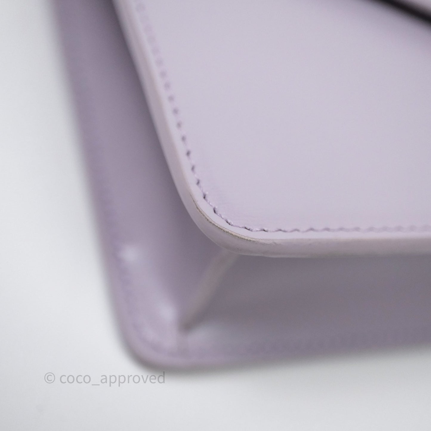 Celine Margo Wallet On Chain in Purple lavender Shiny Calfskin