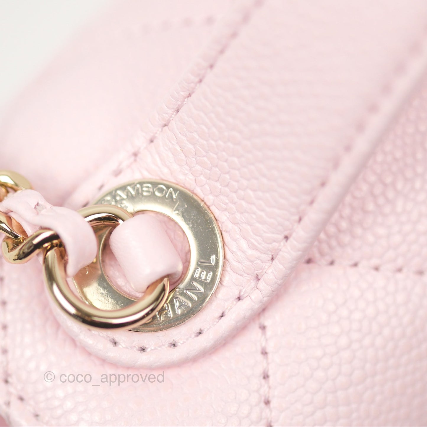 Chanel Quilted Small Business Affinity Flap Light Pink Caviar Gold Hardware
