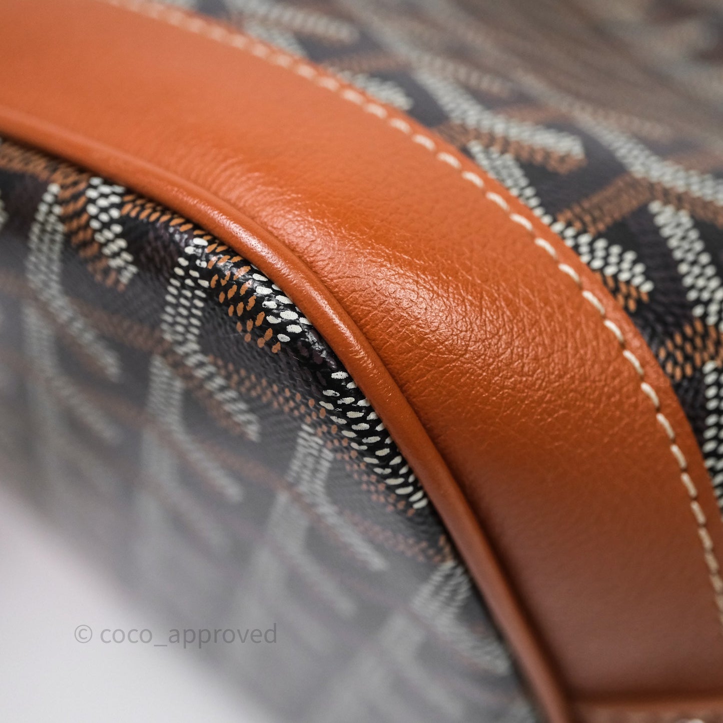 Goyard Petit Flot Bucket Bag Black & Tan Goyardine