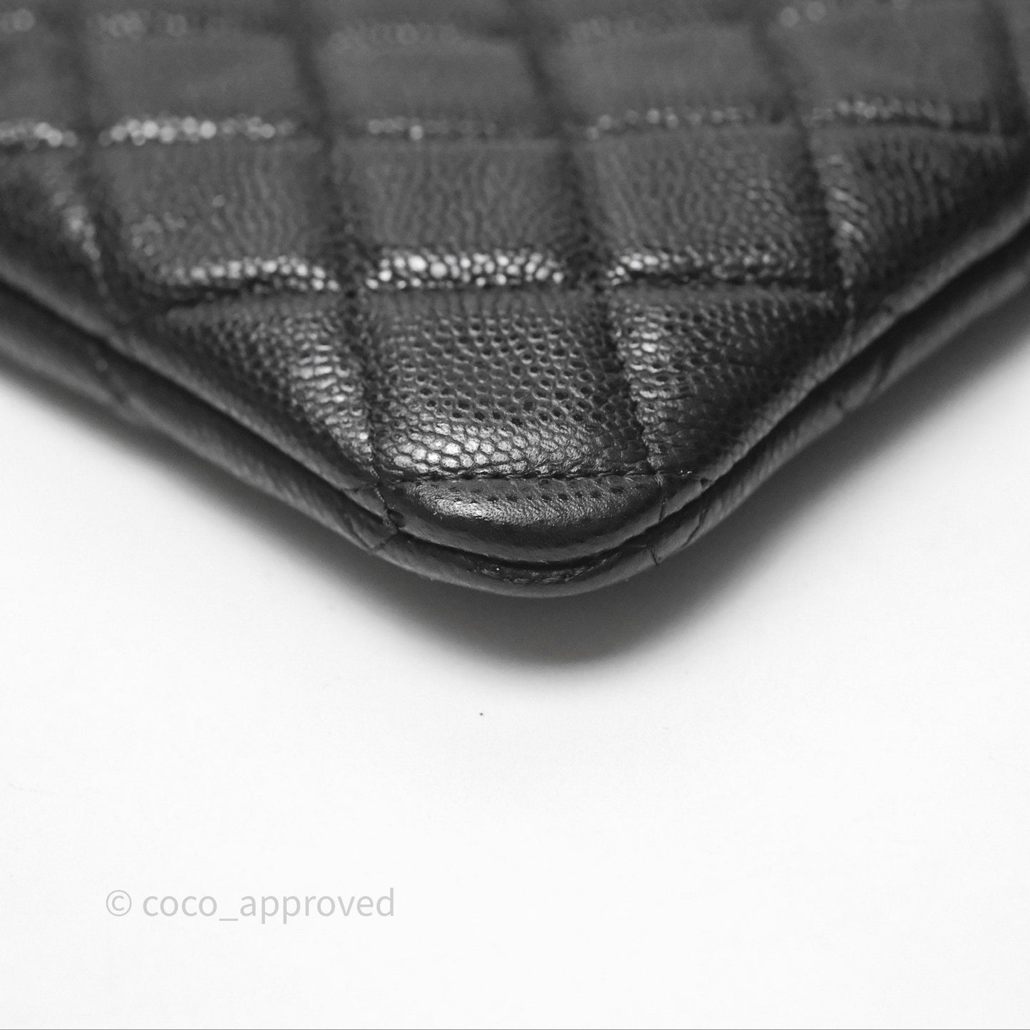 Chanel Medium O Case Boy Black Caviar Gold Hardware