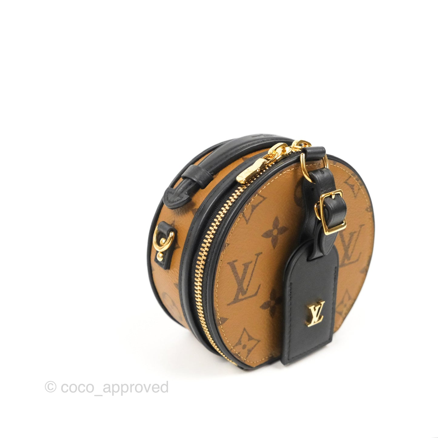 Louis Vuitton Mini Boîte Chapeau Monogram Reverse Canvas Black