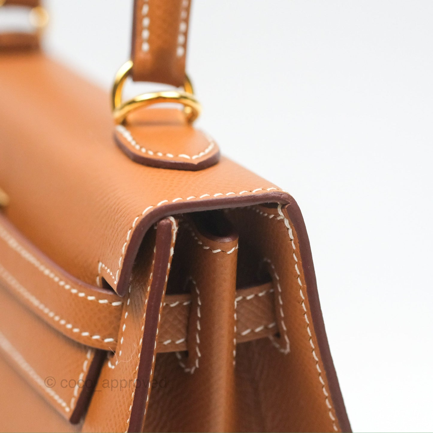 Hermès Kelly 25 Sellier Gold Epsom Gold Hardware