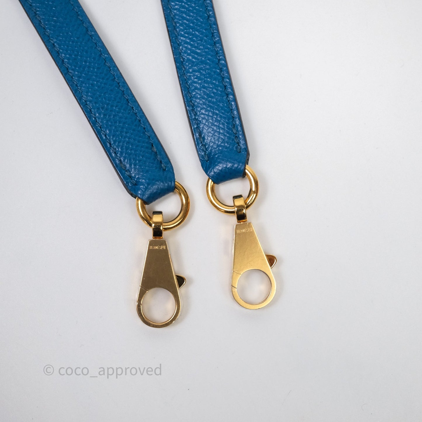 Hermès Kelly 28 Blue Epsom Gold Hardware