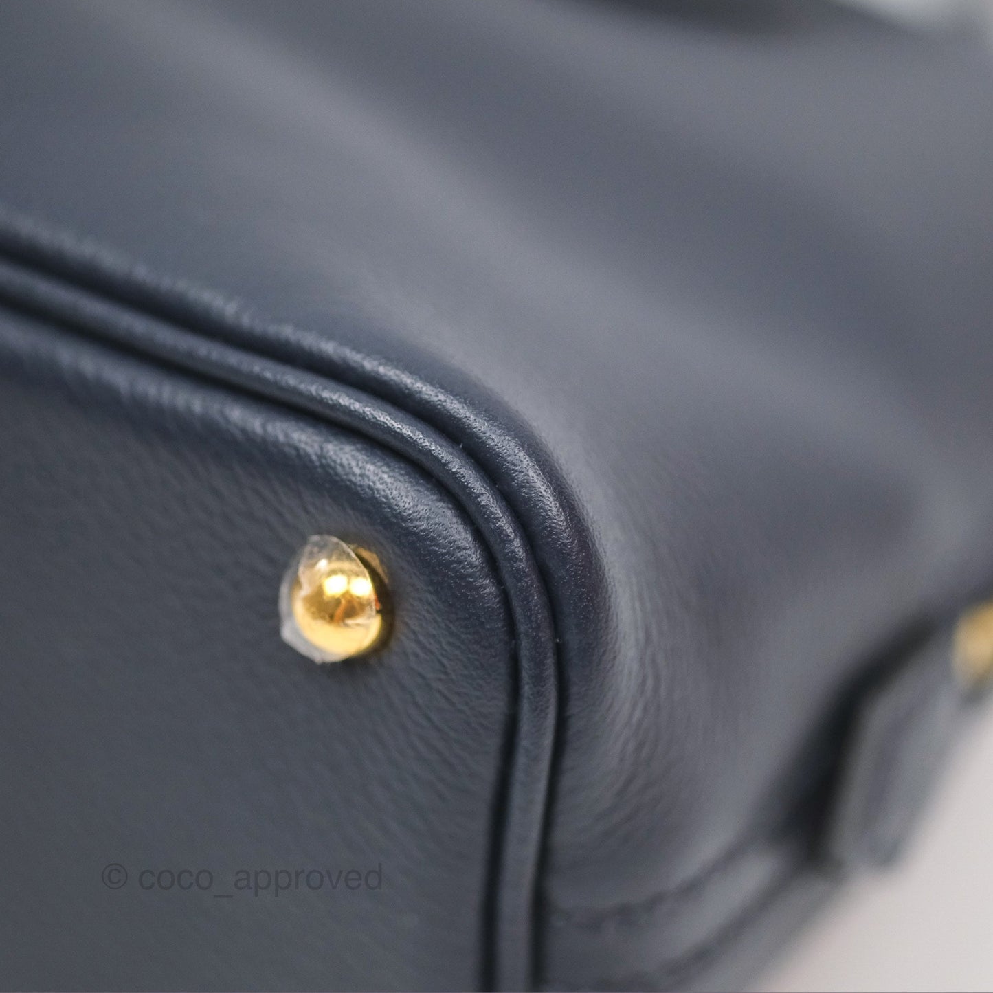Hermès Bolide Mini 1923 Bleu Nuit 2Z Evercolor Gold Hardware