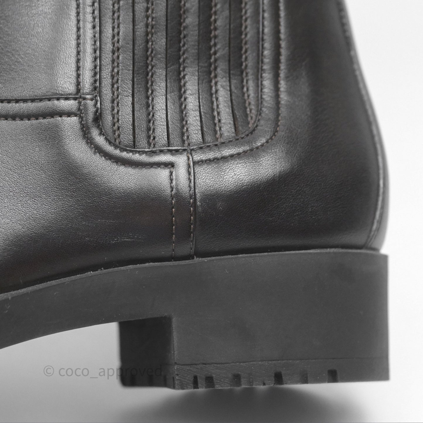 Hermès Kross Training Boots Moka Brown Calfskin Size 35