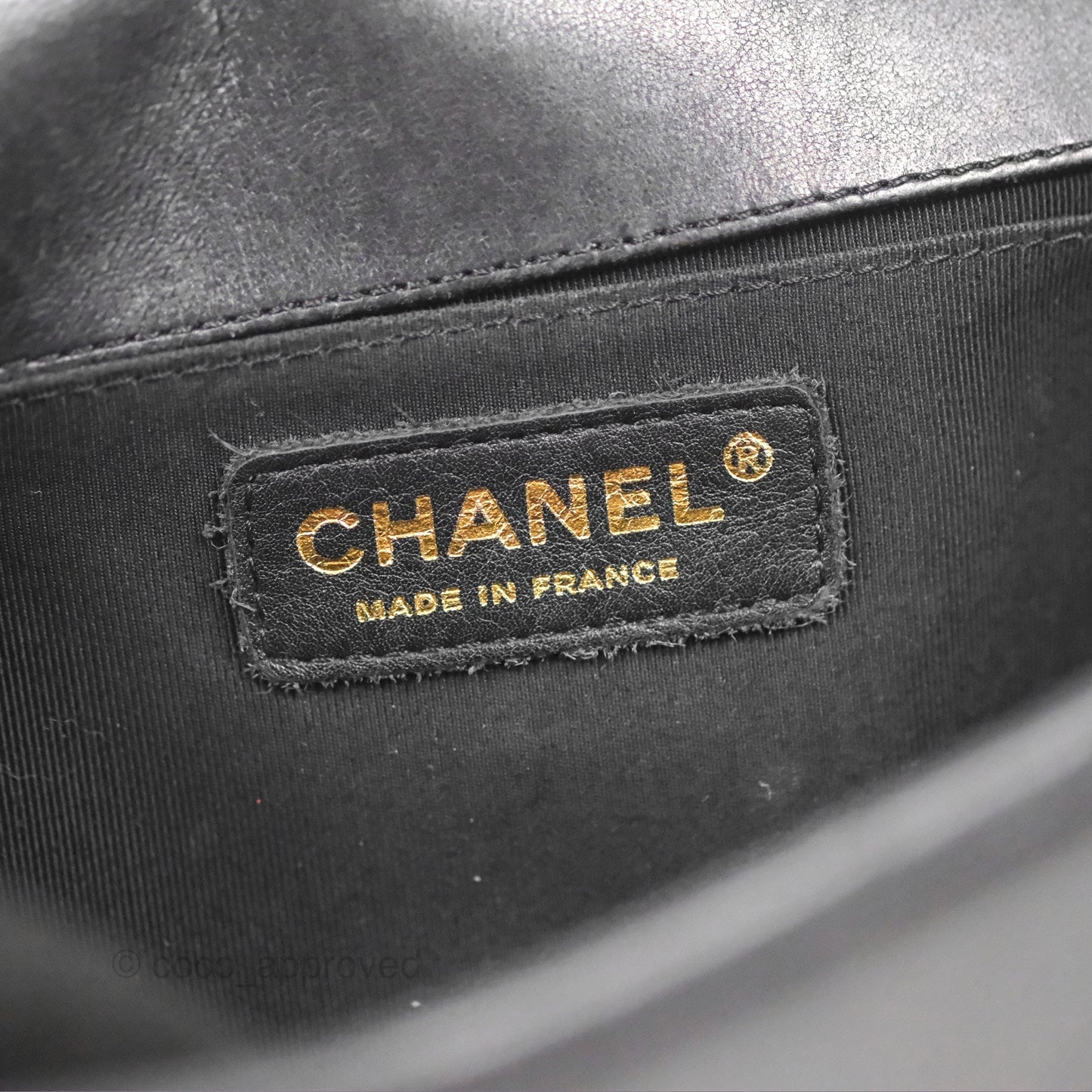 Chanel Quilted Medium Boy Black Lambskin Aged Gold Hardware