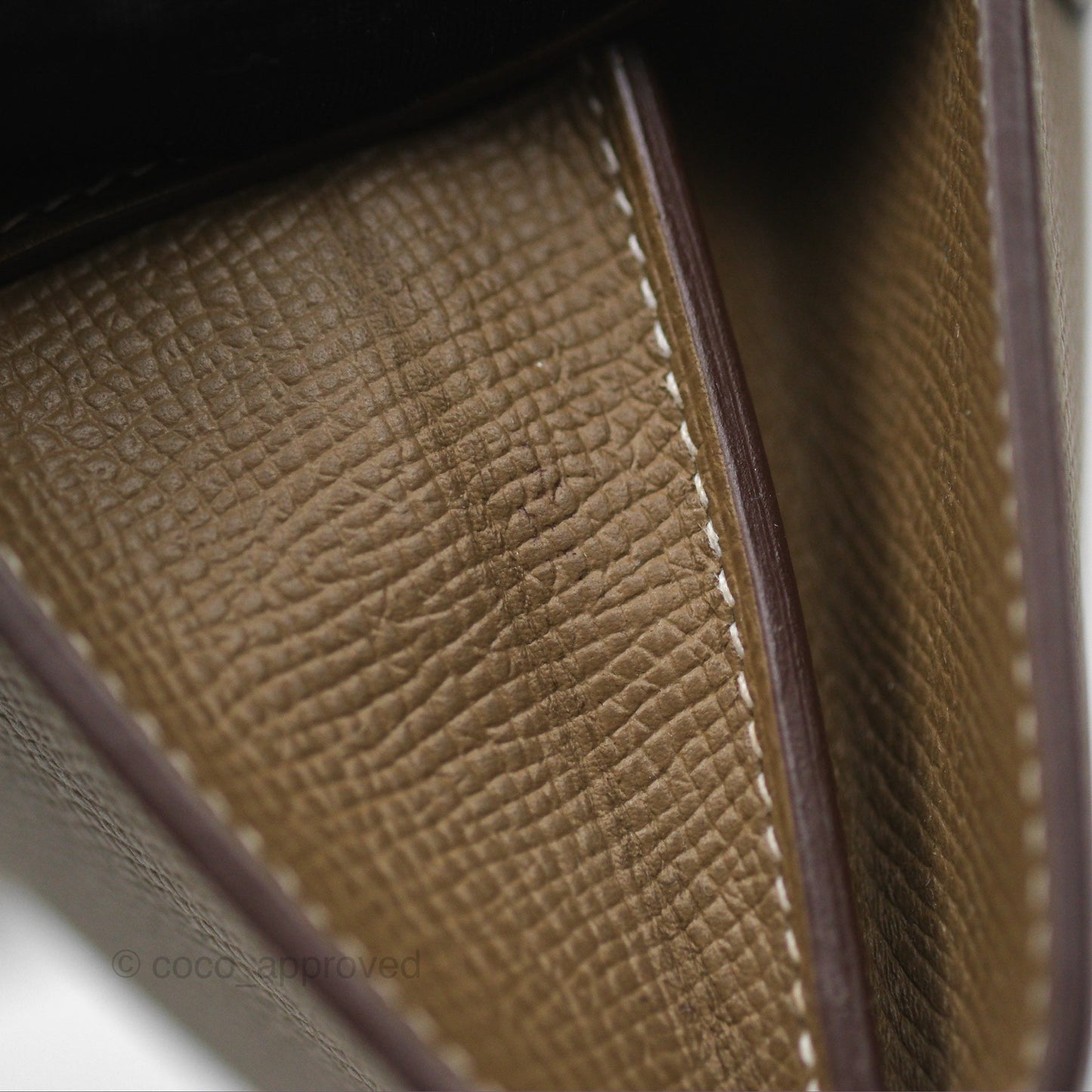 Hermès Kelly To Go Wallet Etoupe 18 Epsom Palladium Hardware