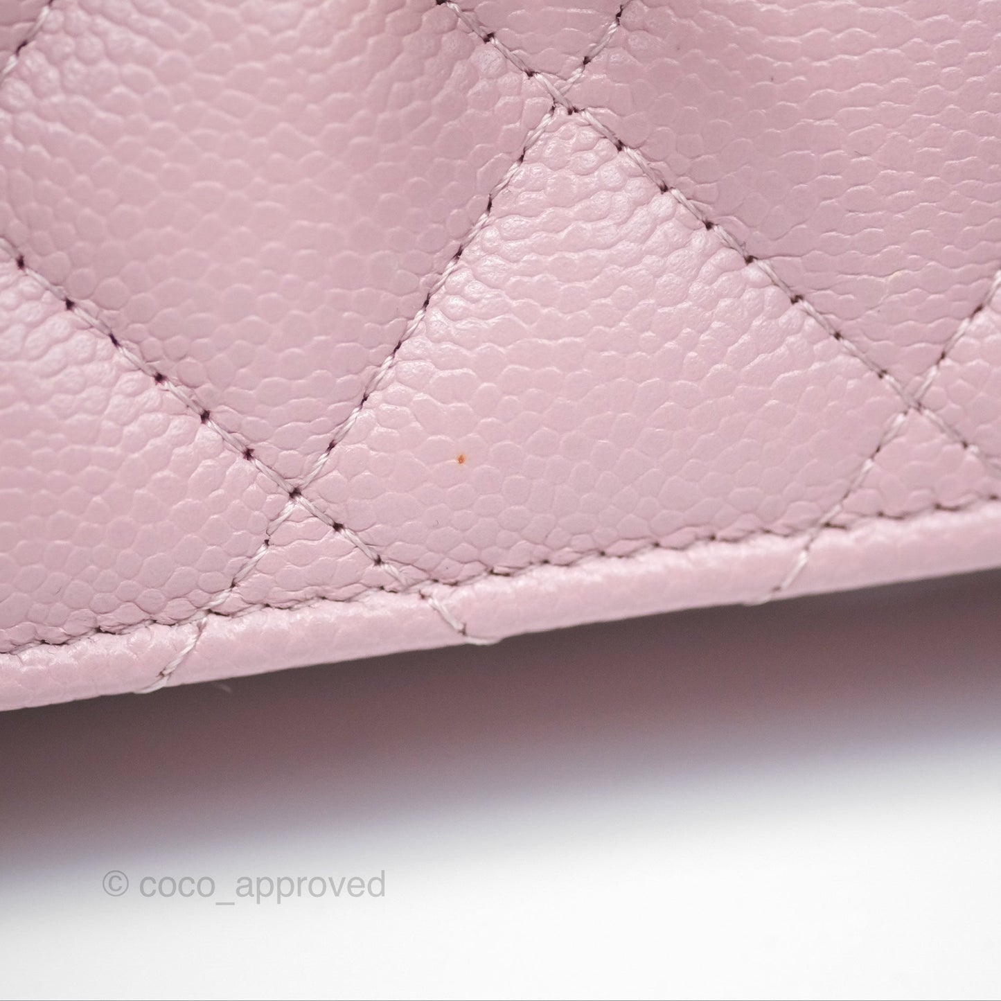 Chanel Heart Adjustable Chain WOC Dusty Pink Caviar Aged Gold Hardware
