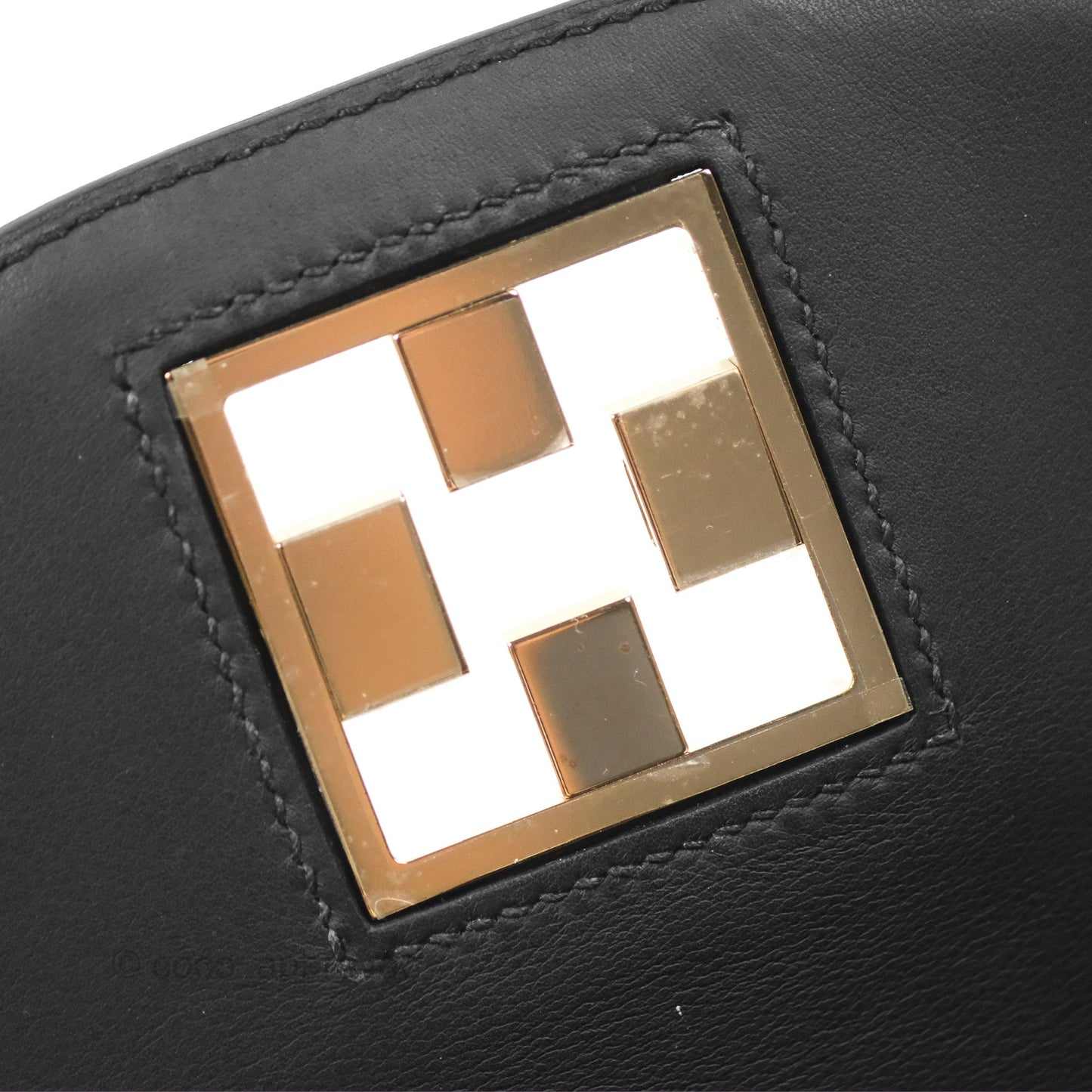 Hermès Mosaique Mini Bag Black Epsom Gold Hardware