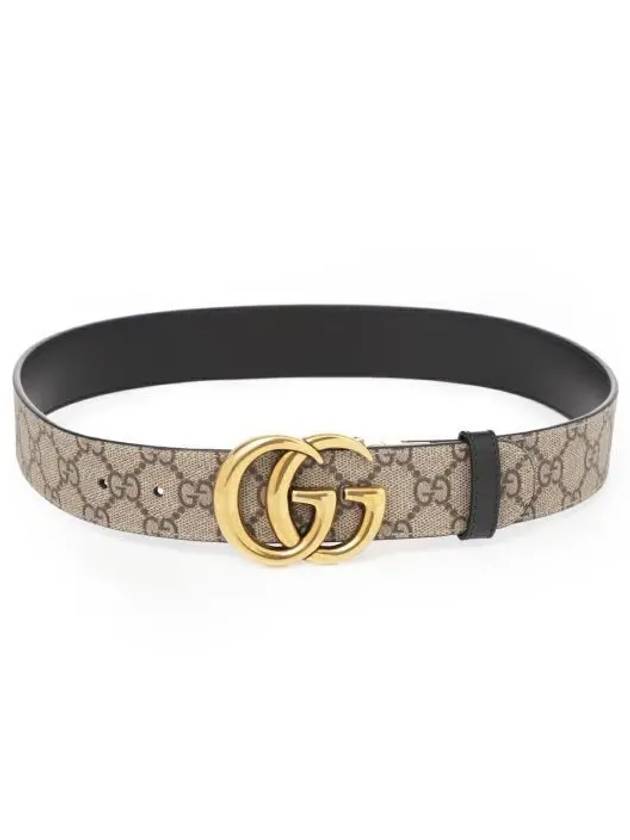 Luxury Gucci Trending 2025 GG Marmont Reversible Leather Belt Beige Black