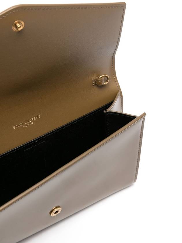 Luxury Saint Laurent Uptown chain shoulder bag cardamom seed