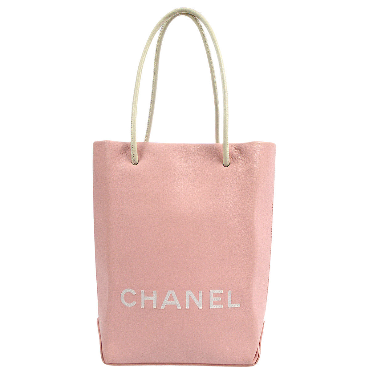 Luxury Chanel 2008-2009 Pink Calfskin Essential Tote Bag