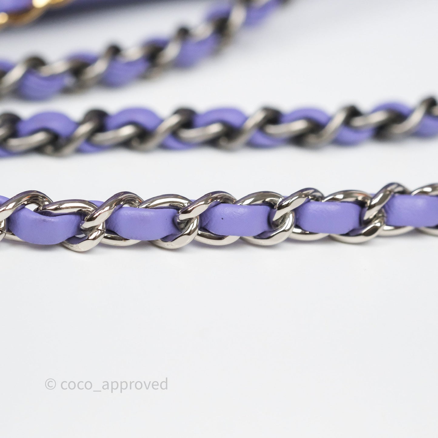 Chanel Quilted Medium Gabrielle Purple Aged Calfskin