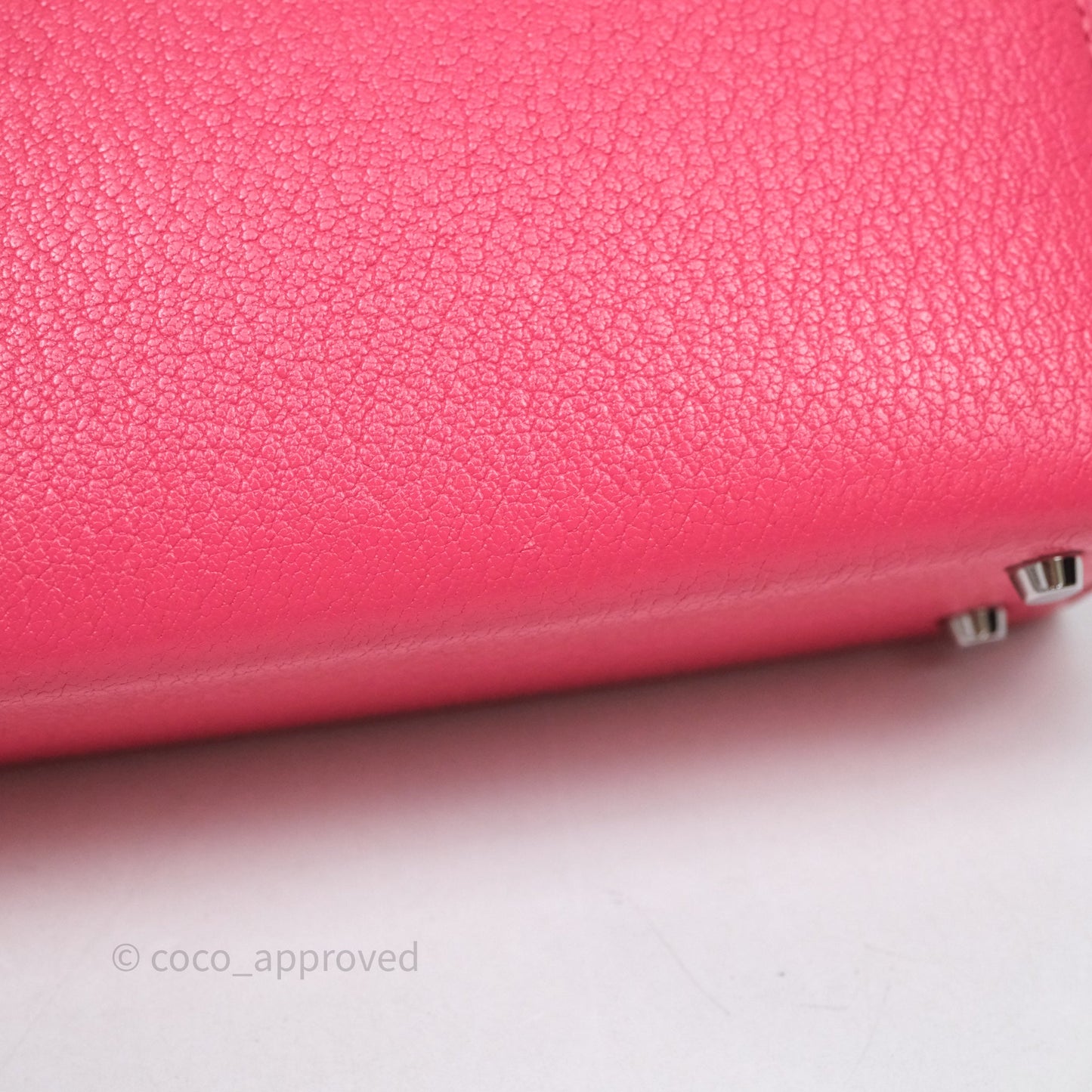 Hermès Mini Verrou Chaine Bag Rose Lipstick U5 Chevre Mysore Palladium Hardware
