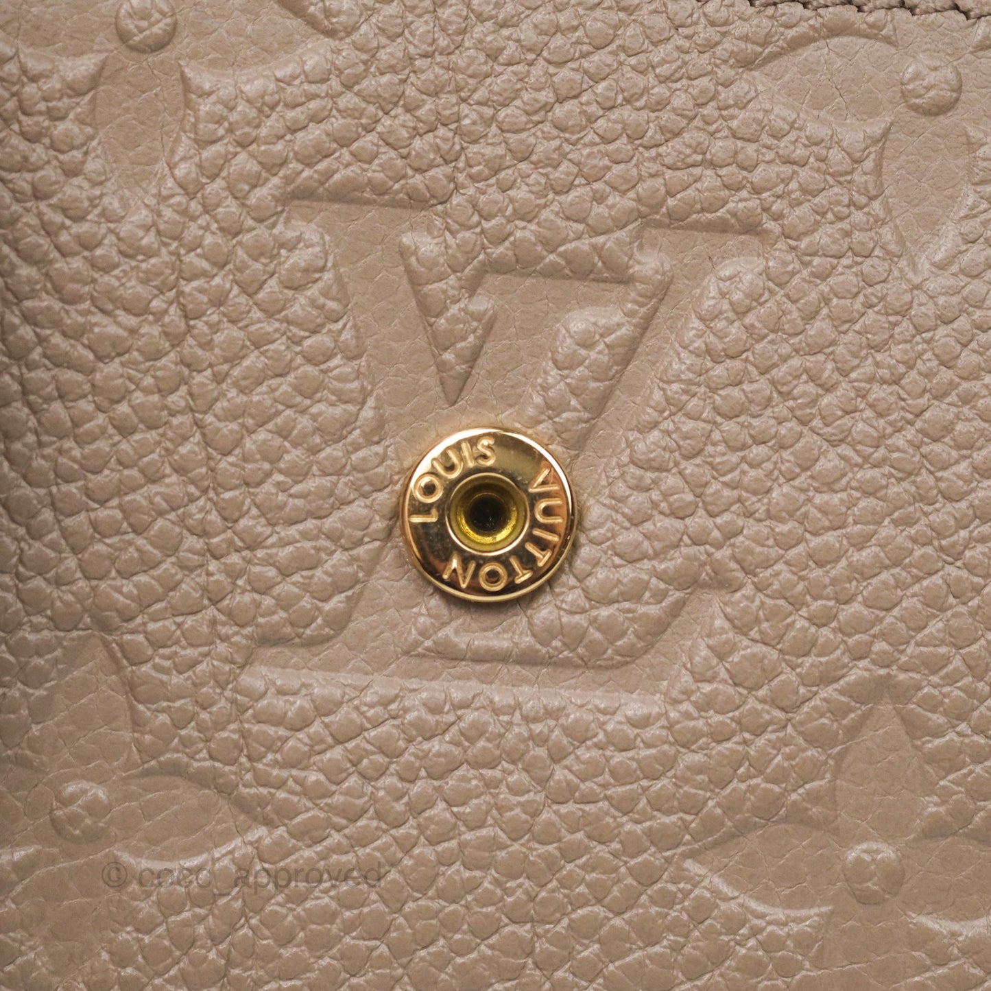 Louis Vuitton Zoé Wallet Monogram Empreinte Leather Turtledove