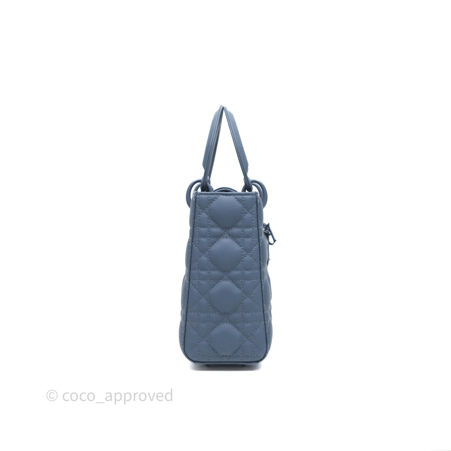 Christian Dior Small My ABCDior Lady Dior UltraMatte Calfskin Cannage Dark Blue