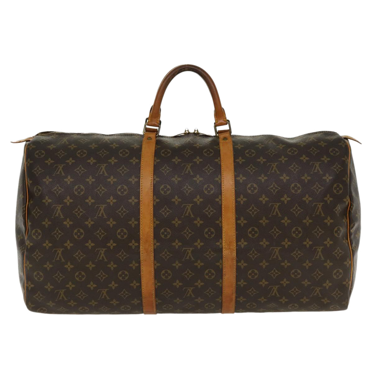 LOUIS VUITTON Monogram Keepall 60 Boston Bag M41422 LV 33067