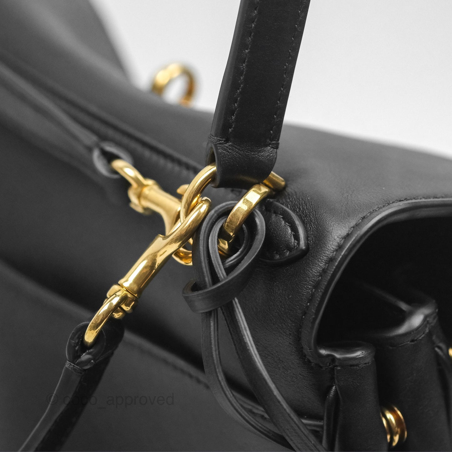 Balenciaga Rodeo Small in Black Smooth Calfskin Aged Gold Hardware