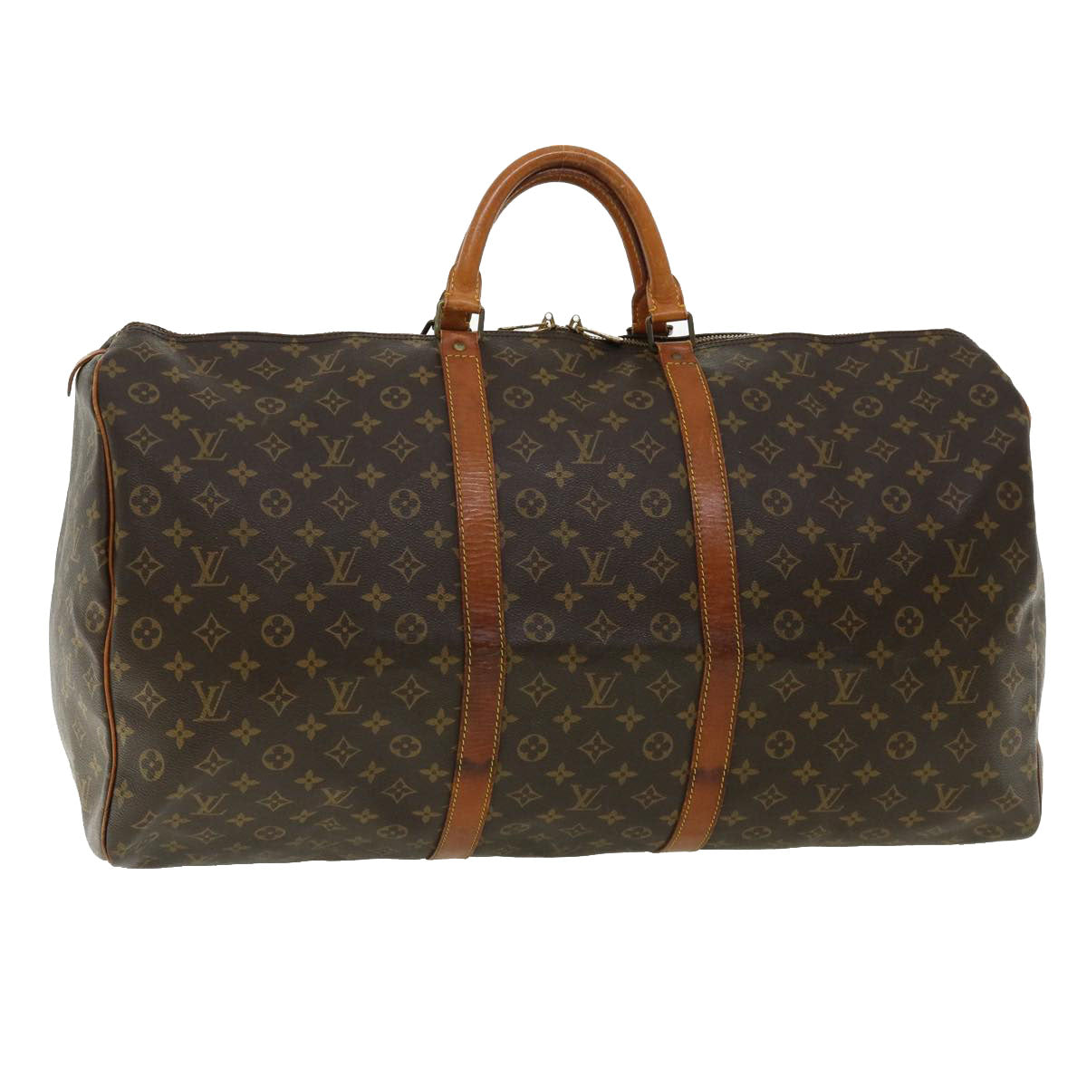 LOUIS VUITTON Monogram Keepall 60 Boston Bag M41422 LV 33070