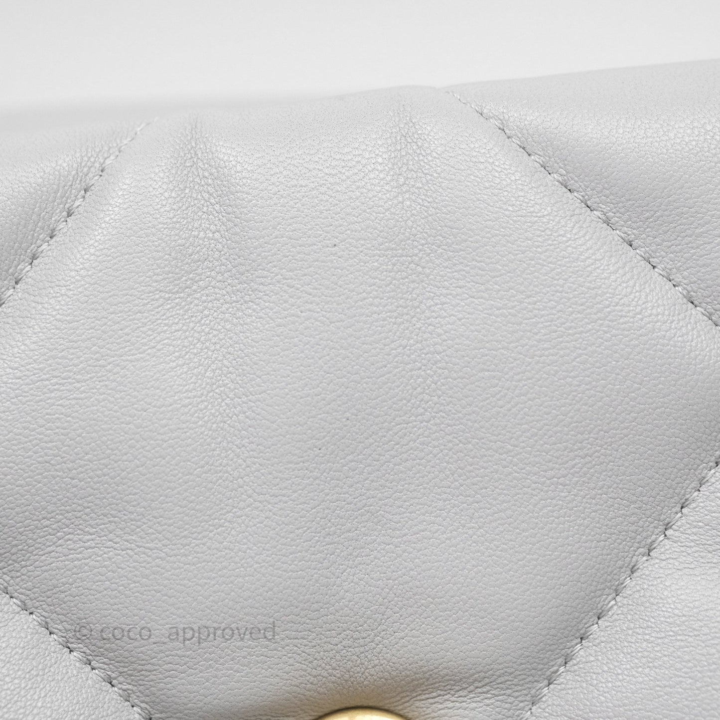 Chanel 19 Small Light Grey Mixed Hardware