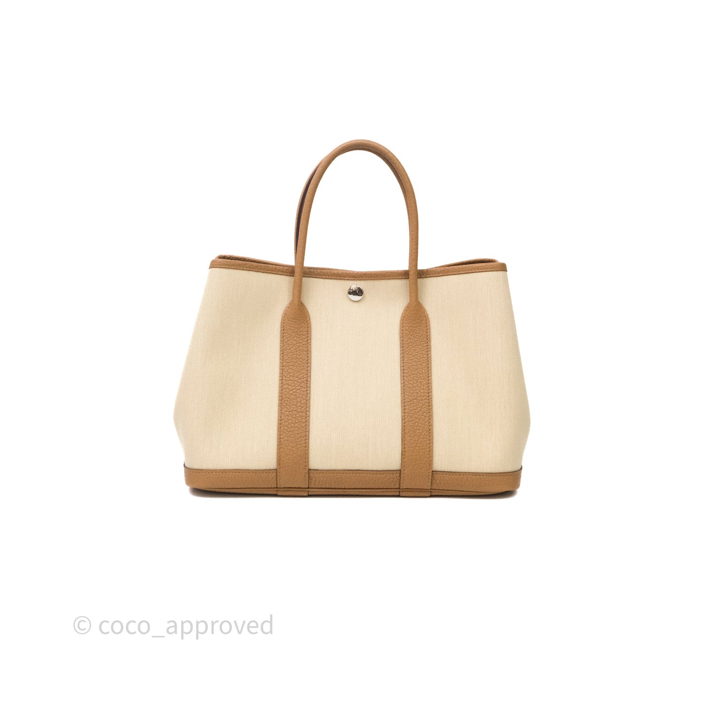 Hermès Garden Party 30 Beton 8L/Biscuit 48 Canvas