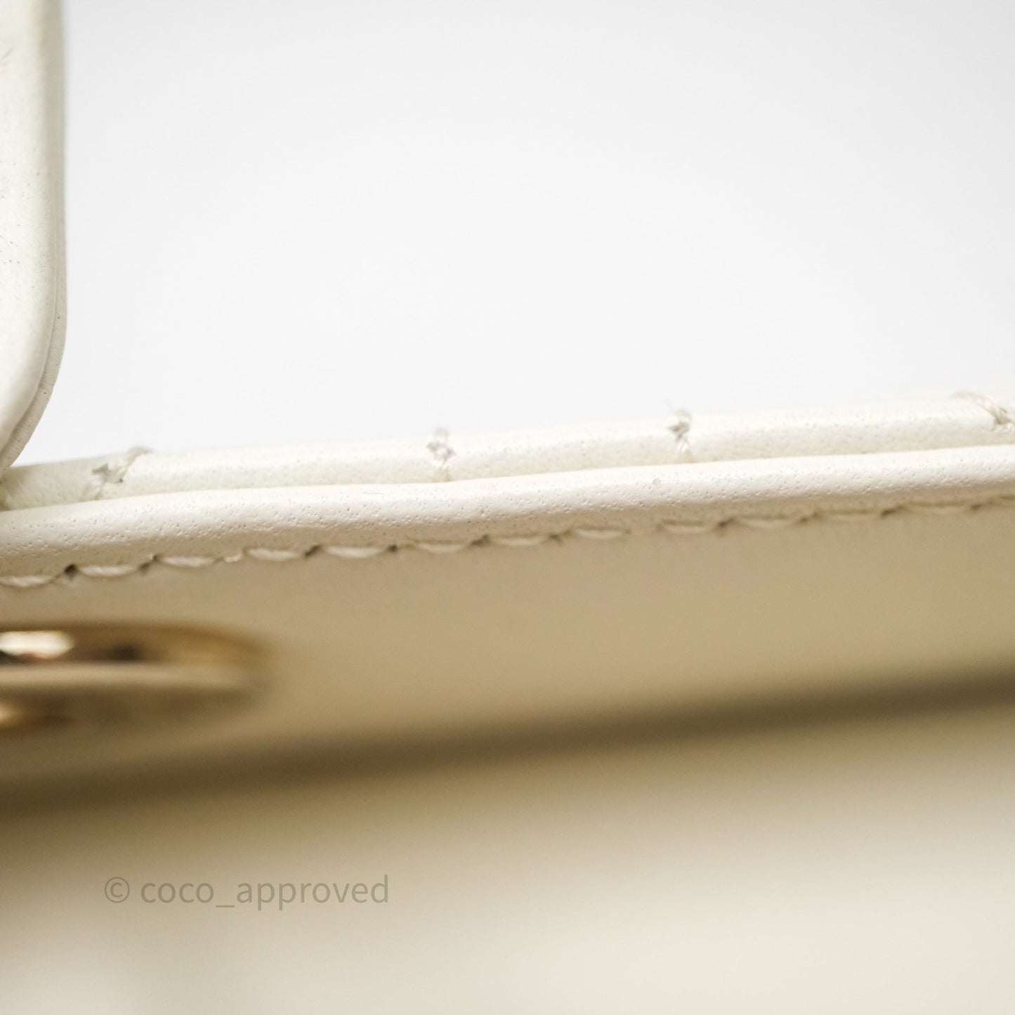 Christian Dior Small My ABCDior Lady Dior Bag White Cannage Lambskin Gold Hardware