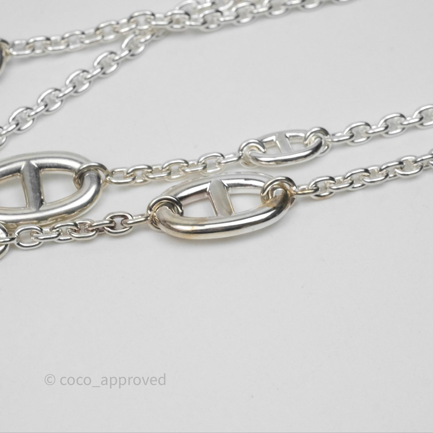 Hermès Farandole Long Necklace 160 in Sterling Silver