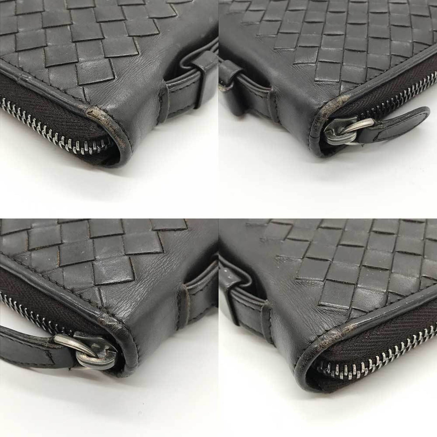 Luxury Bottega Veneta Intrecciato Leather Long Wallet (Bi-Fold) ()