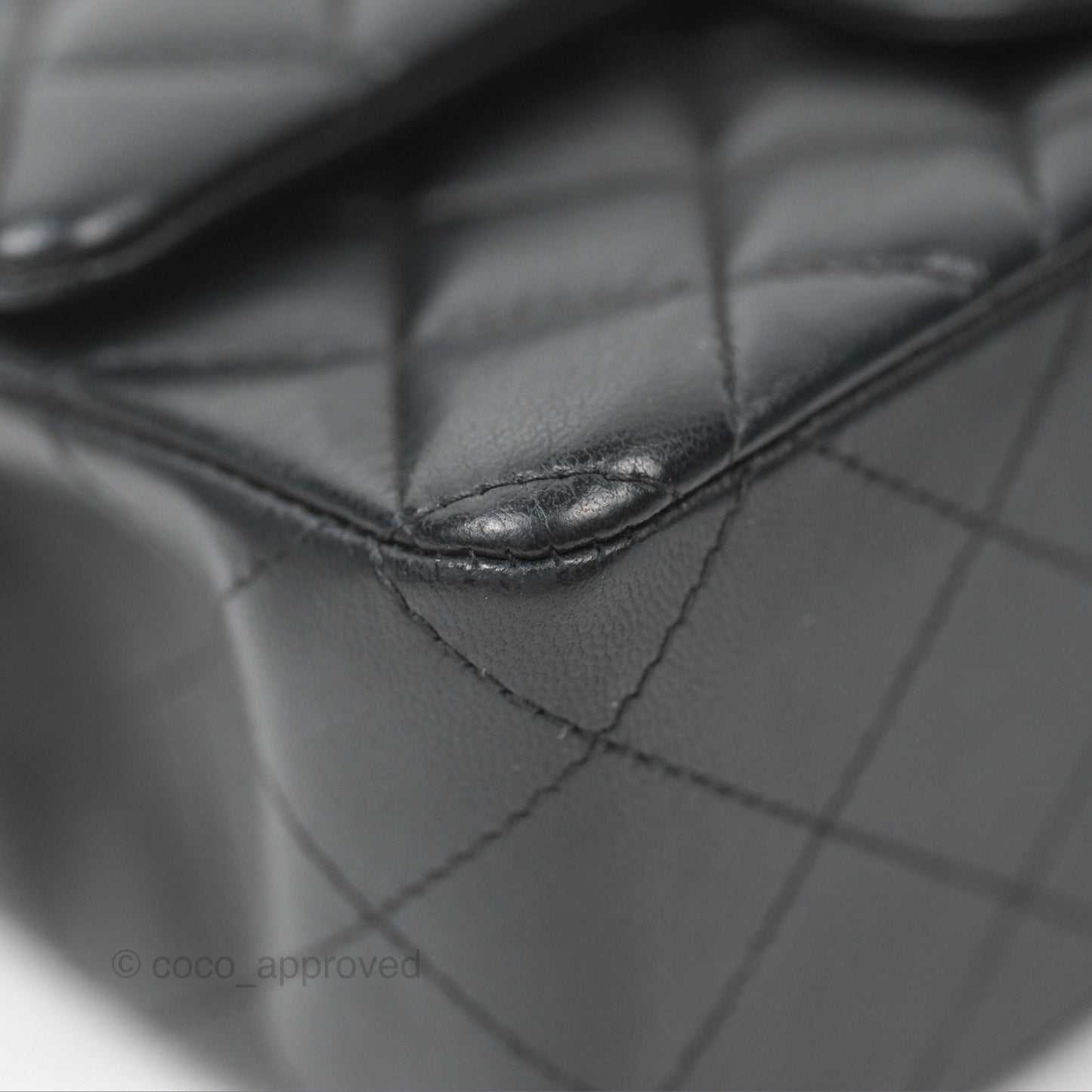 Chanel Quilted Mini Rectangular Flap Black Lambskin Silver Hardware